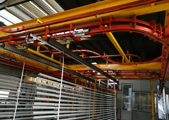40m*13m*6m Workshop Electrostatic Powder Coating Line Metal Powder Coating Machine