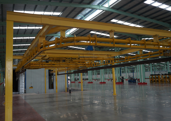 380V Automated Powder Coating Line High Efficiency Aluminium Powder Coating Machine