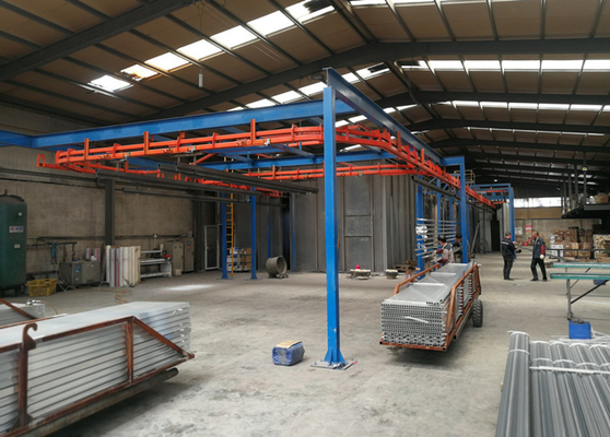 40m*13m*6m Workshop Electrostatic Powder Coating Line Metal Powder Coating Machine