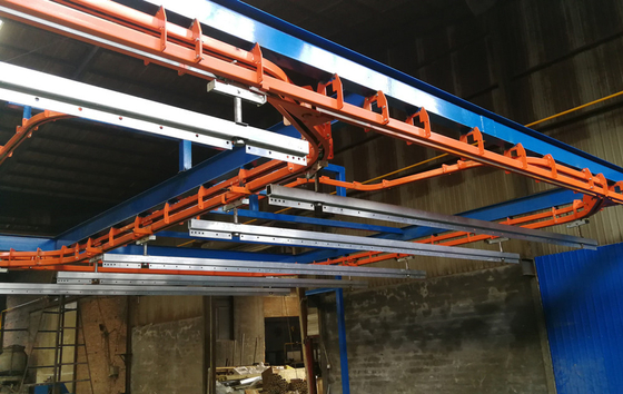 40m*13m*6m Workshop Electrostatic Powder Coating Line Metal Powder Coating Machine