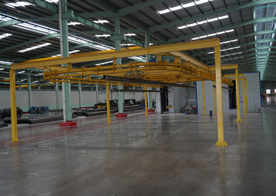 40m*13m*6m Workshop Electrostatic Powder Coating Line Metal Powder Coating Machine